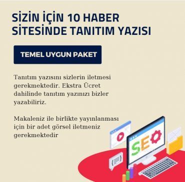 10 haber sitesinde tanitim yazisi