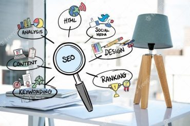 magnifying glass with seo concepts 1134 81