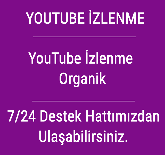 youtube izlenme