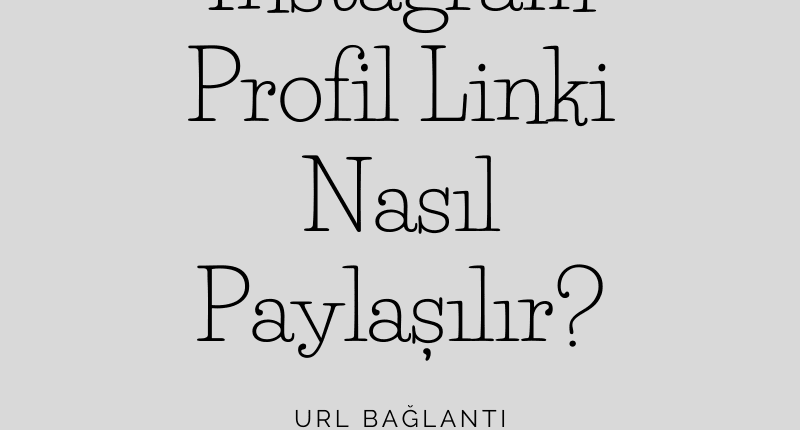 instagram profil linki nasıl paylaşılır