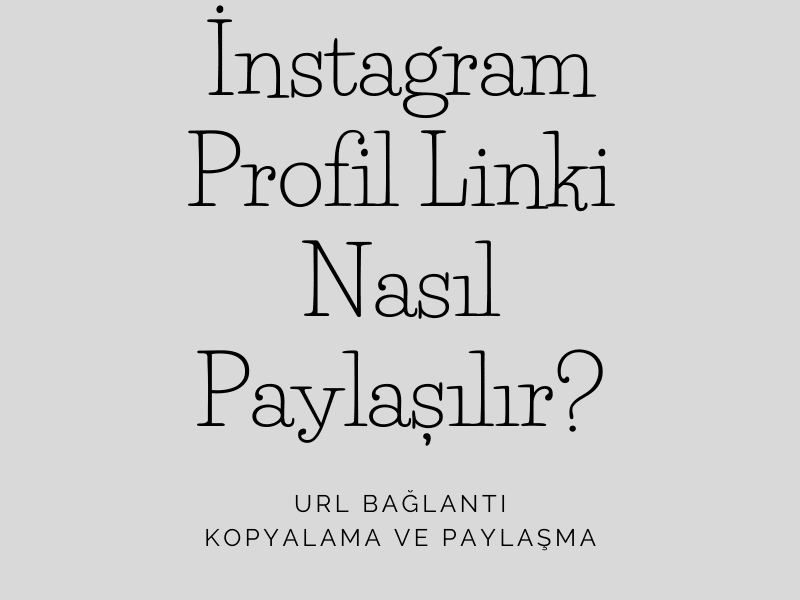 instagram profil linki nasıl paylaşılır