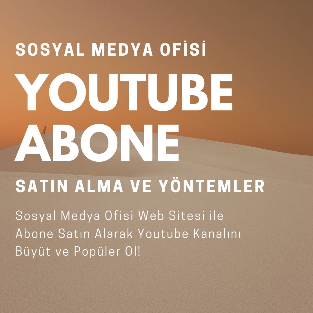 youtube abone satın al