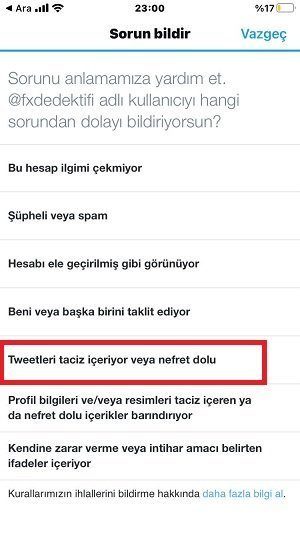 twitter şikayet